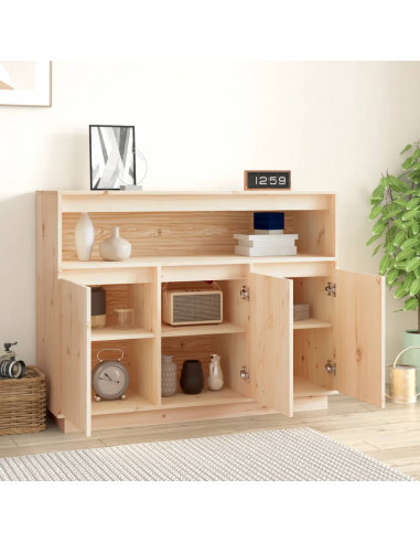 Credenza 104,5x34x80 cm in Legno Massello di Pino
