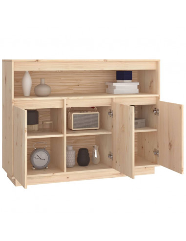 Credenza 104,5x34x80 cm in Legno Massello di Pino