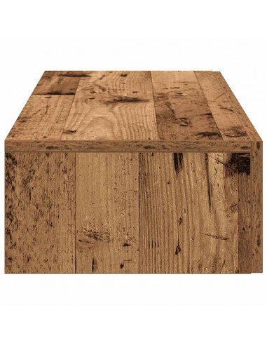 Scaffale a Parete con Cassetti Antico 80x33x17 cm in Truciolato