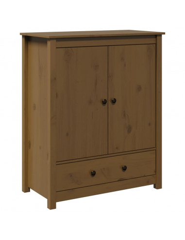 Credenza Miele 83x41,5x100 cm in Legno Massello di Pino