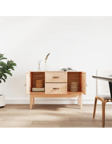 Credenza 110x40x78 cm in Legno Massello di Pino