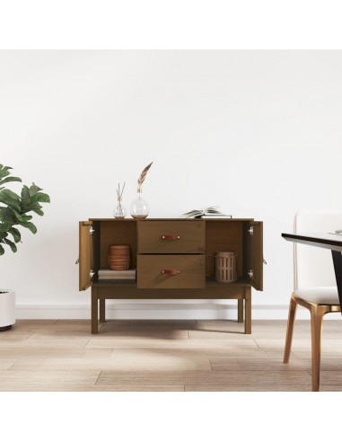 Credenza Miele 110x40x78 cm in Legno Massello di Pino