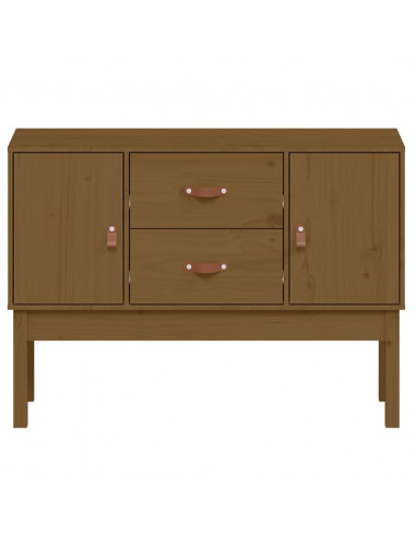 Credenza Miele 110x40x78 cm in Legno Massello di Pino