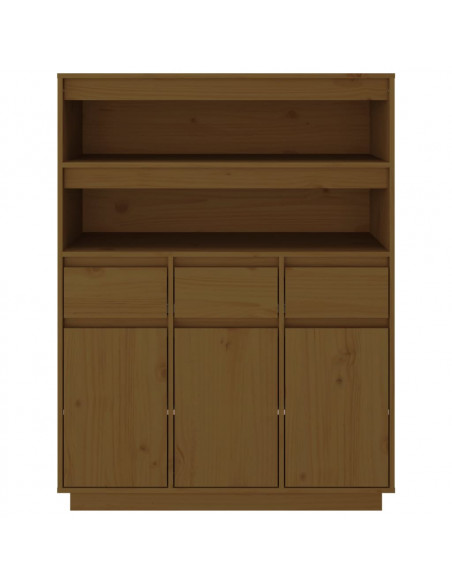 Credenza Miele 89x40x116,5 cm in Legno Massello di Pino