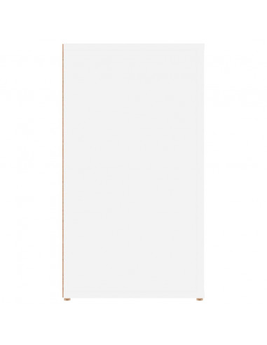Credenza Bianca 100x33x59,5 cm in Legno Multistrato