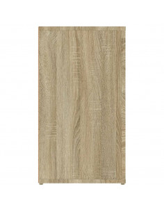Credenza Rovere Sonoma 100x33x59,5 cm in Legno Multistrato 2