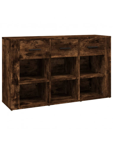 Credenza Rovere Fumo 100x30x59,5 cm in Legno Multistrato