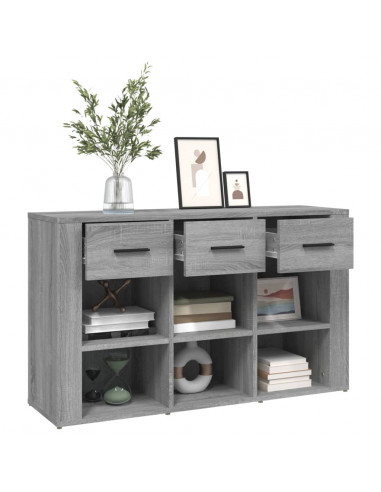 Credenza Grigio Sonoma 100x30x59,5 cm in Legno Multistrato