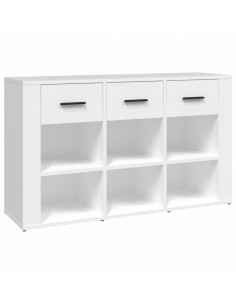 Credenza Bianca 100x30x59,5 cm in Legno Multistrato 2