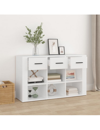 Credenza Bianca 100x30x59,5 cm in Legno Multistrato