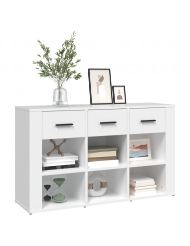 Credenza Bianca 100x30x59,5 cm in Legno Multistrato