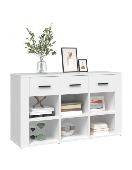 Credenza Bianca 100x30x59,5 cm in Legno Multistrato