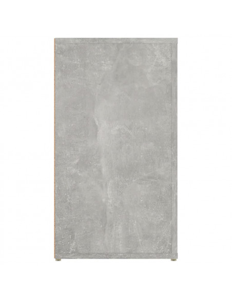 Credenza Grigio Cemento 100x33x59,5 cm in Legno Multistrato