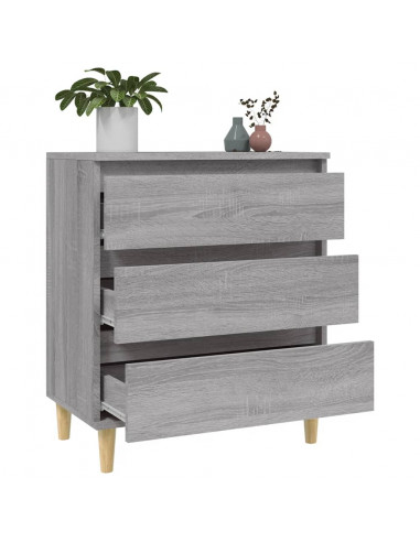 Credenza Grigio Sonoma 60x35x70 cm in Legno Multistrato