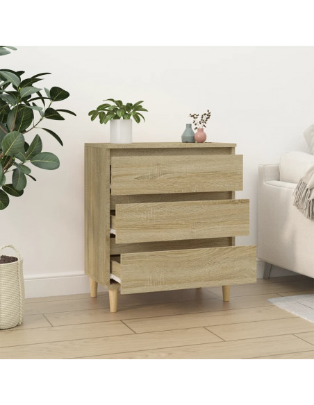 Credenza Rovere Sonoma 60x35x70 cm in Legno Multistrato