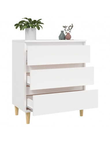Credenza Bianca 60x35x70 cm in Legno Multistrato