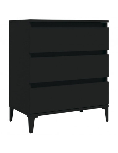 Credenza Nero 60x35x70 cm in Legno Multistrato