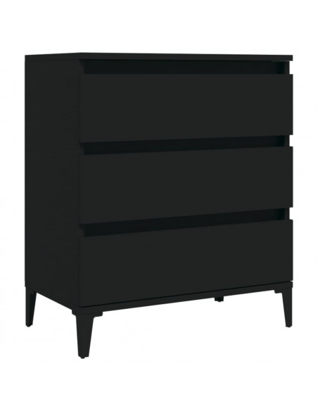 Credenza Nero 60x35x70 cm in Legno Multistrato