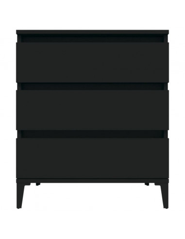 Credenza Nero 60x35x70 cm in Legno Multistrato