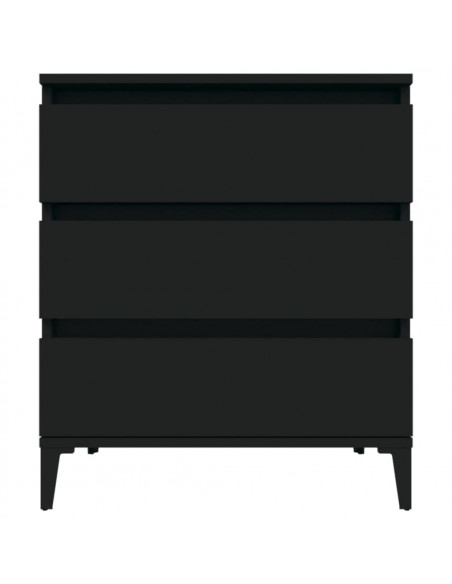 Credenza Nero 60x35x70 cm in Legno Multistrato