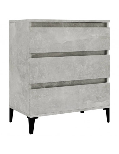 Credenza Grigio Cemento 60x35x70 cm in Legno Multistrato