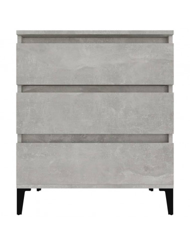 Credenza Grigio Cemento 60x35x70 cm in Legno Multistrato