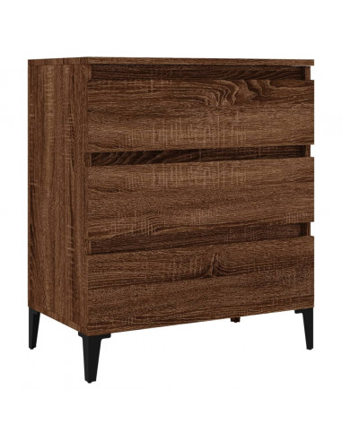 Credenza Rovere Marrone 60x35x70 cm in Legno Multistrato