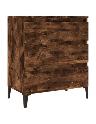 Credenza Rovere Fumo 60x35x70 cm in Legno Multistrato