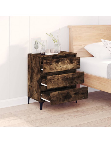 Credenza Rovere Fumo 60x35x70 cm in Legno Multistrato