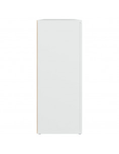 Credenza Bianca 91x29,5x75 cm in Legno Multistrato 2
