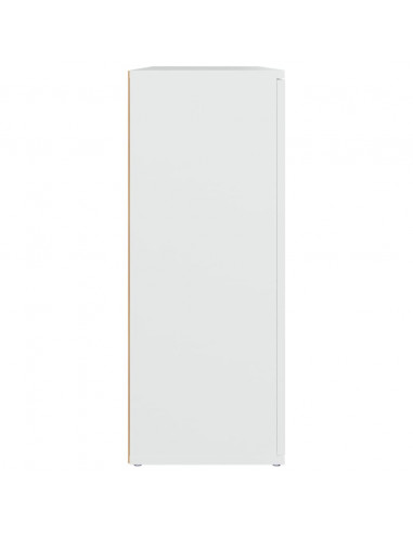 Credenza Bianca 91x29,5x75 cm in Legno Multistrato