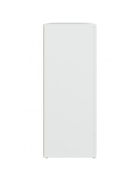 Credenza Bianca 91x29,5x75 cm in Legno Multistrato