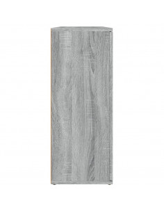 Credenza Grigio Sonoma 91x29,5x75 cm in Legno Multistrato 2