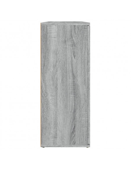 Credenza Grigio Sonoma 91x29,5x75 cm in Legno Multistrato