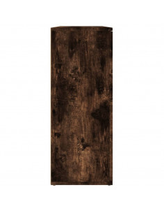 Credenza Rovere Fumo 91x29,5x75 cm in Legno Multistrato 2
