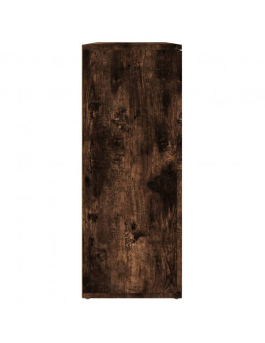Credenza Rovere Fumo 91x29,5x75 cm in Legno Multistrato