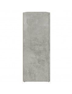 Credenza Grigio Cemento 91x29,5x75 cm in Legno Multistrato 2