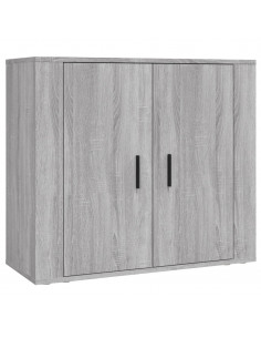 Credenza Grigio Sonoma in Legno Multistrato 2