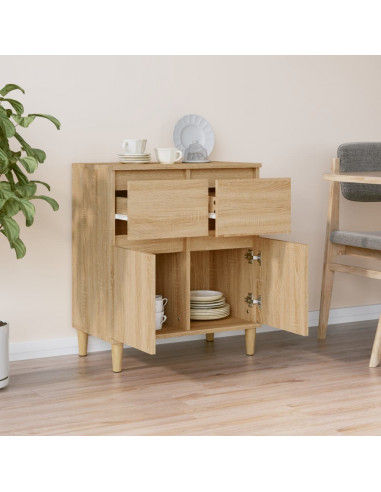 Credenza Rovere Sonoma 60x35x70 cm in Legno Multistrato
