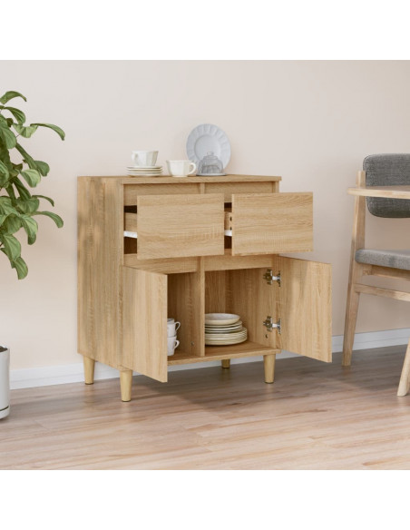 Credenza Rovere Sonoma 60x35x70 cm in Legno Multistrato