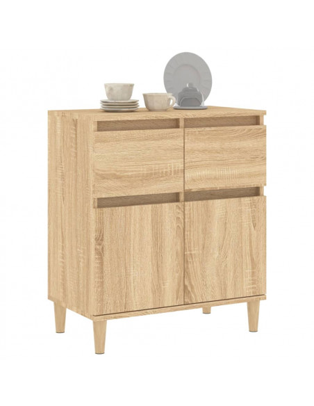 Credenza Rovere Sonoma 60x35x70 cm in Legno Multistrato