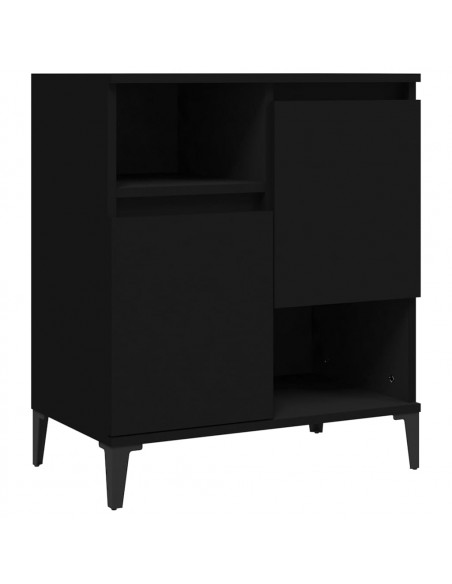 Credenza Nero 60x35x70 cm in Legno Multistrato