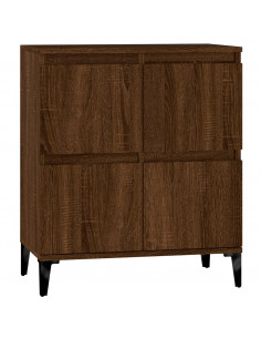 Credenza Rovere Marrone 60x35x70 cm in Legno Multistrato 2
