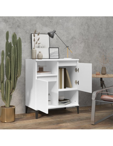Credenza Bianca 60x35x70 cm in Legno Multistrato