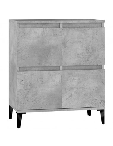 Credenza Grigio Cemento 60x35x70 cm in Legno Multistrato