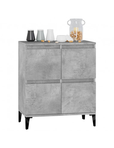 Credenza Grigio Cemento 60x35x70 cm in Legno Multistrato