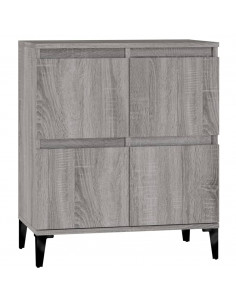 Credenza Grigio Sonoma 60x35x70 cm in Legno Multistrato 2