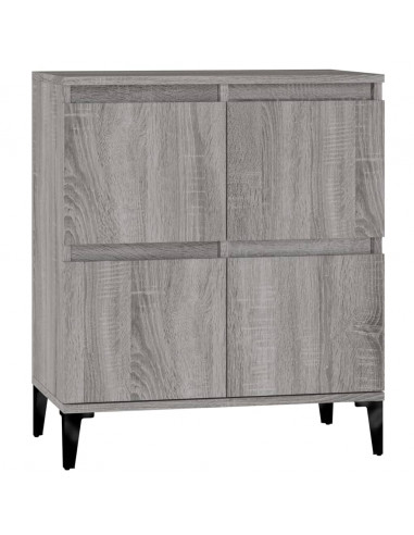 Credenza Grigio Sonoma 60x35x70 cm in Legno Multistrato