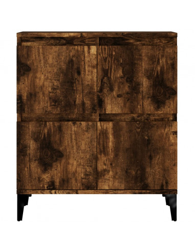 Credenze 2pz Rovere Fumo 60x35x70 cm in Legno Multistrato