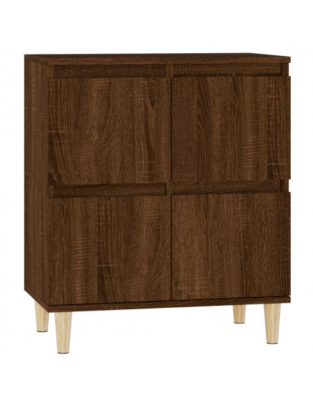 Credenza Rovere Marrone 60x35x70 cm in Legno Multistrato